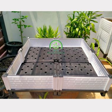 Chậu nhựa trồng rau lắp ráp thông minh D80 x R80 x C22cm