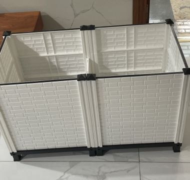 Chậu trồng cây lắp ráp thông minh D80 x R40 x C50cm (vách cao 39cm)