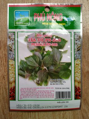 Hạt giống rau tía tô Phú Nông gói 2gr