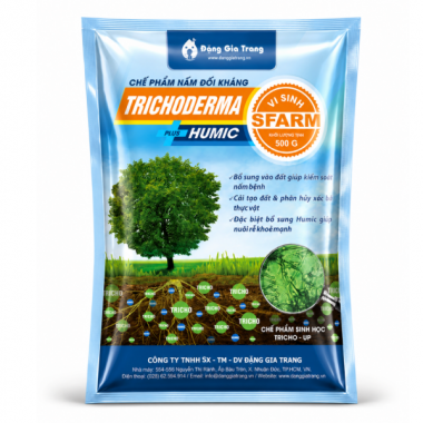 Nấm đối kháng Trichoderma plus Humic cải tạo đất gói 500gr