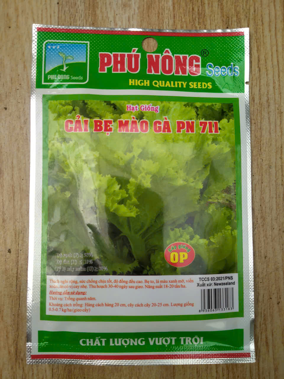 Hạt giống cải bẹ xanh mào gà gói 20gr