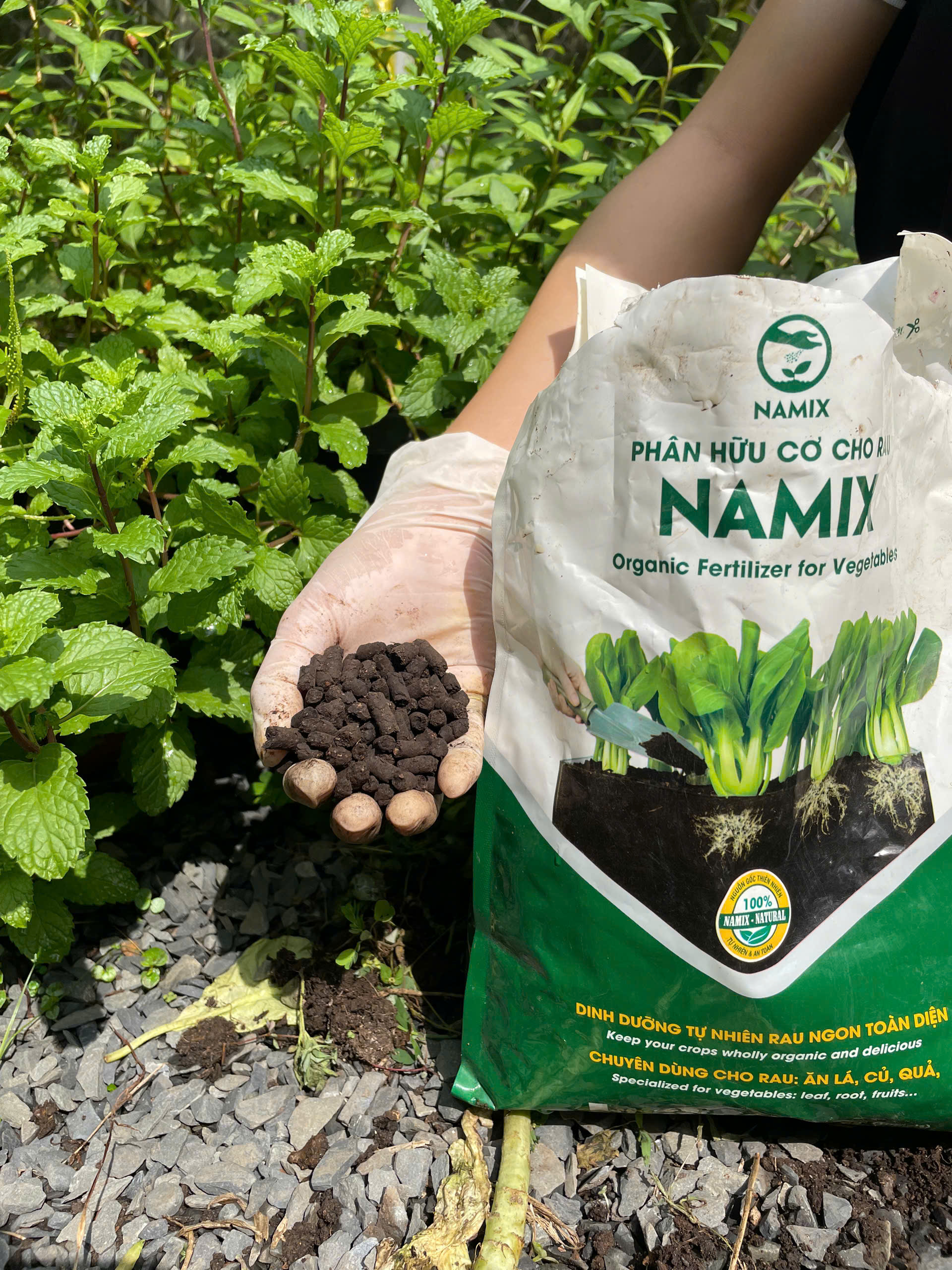 Phân hữu cơ trồng rau namix