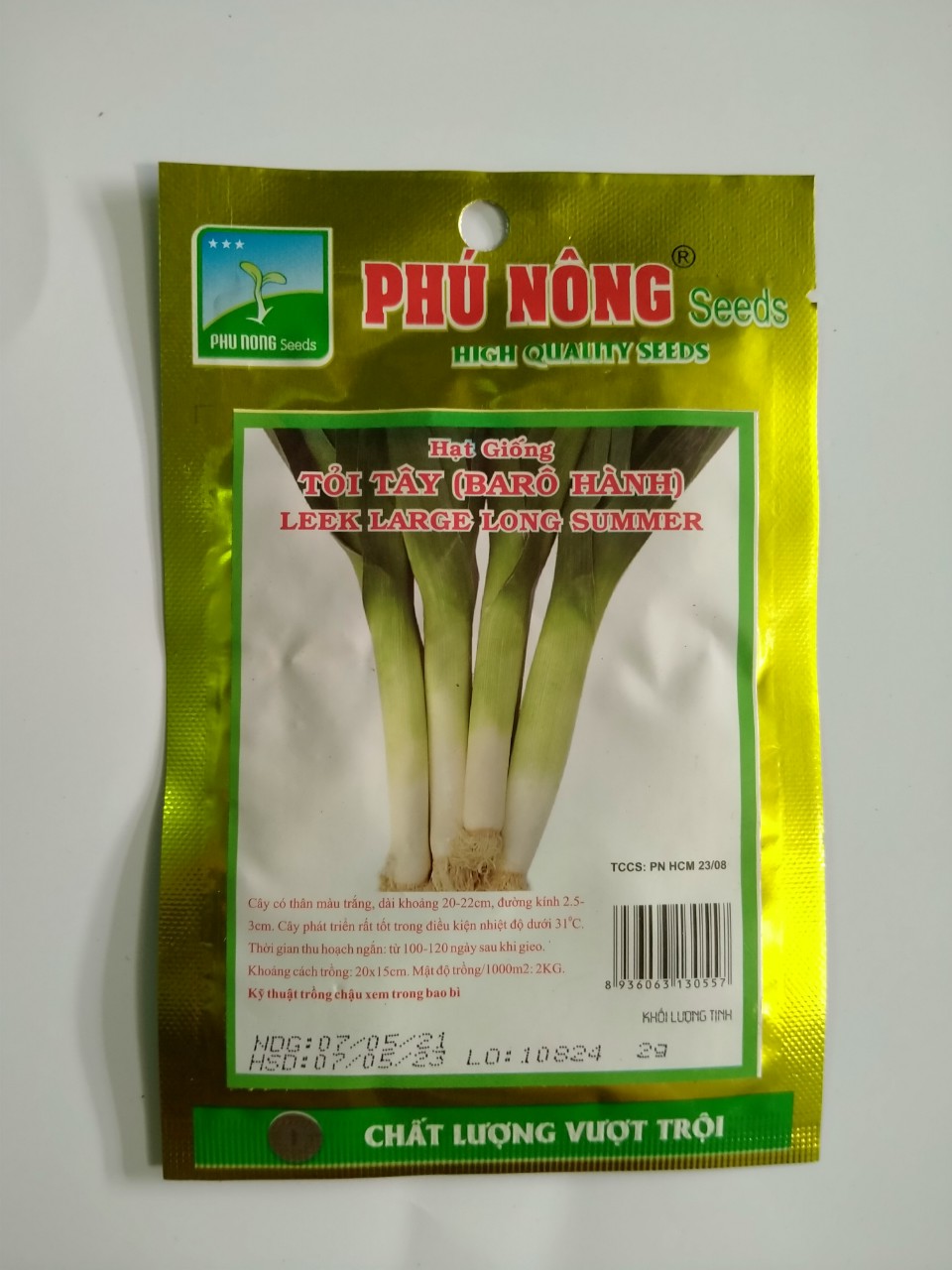 Hạt giống tỏi tây (hành Boa rô) Phú Nông gói 2gr